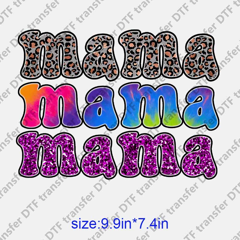 Mama momlife letters DTF transfer NO.1263