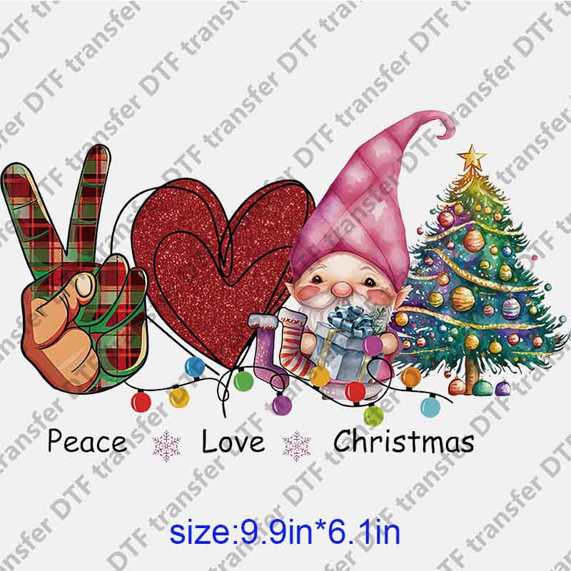 Christmas Tree Gnome DTF transfer XMAS.029