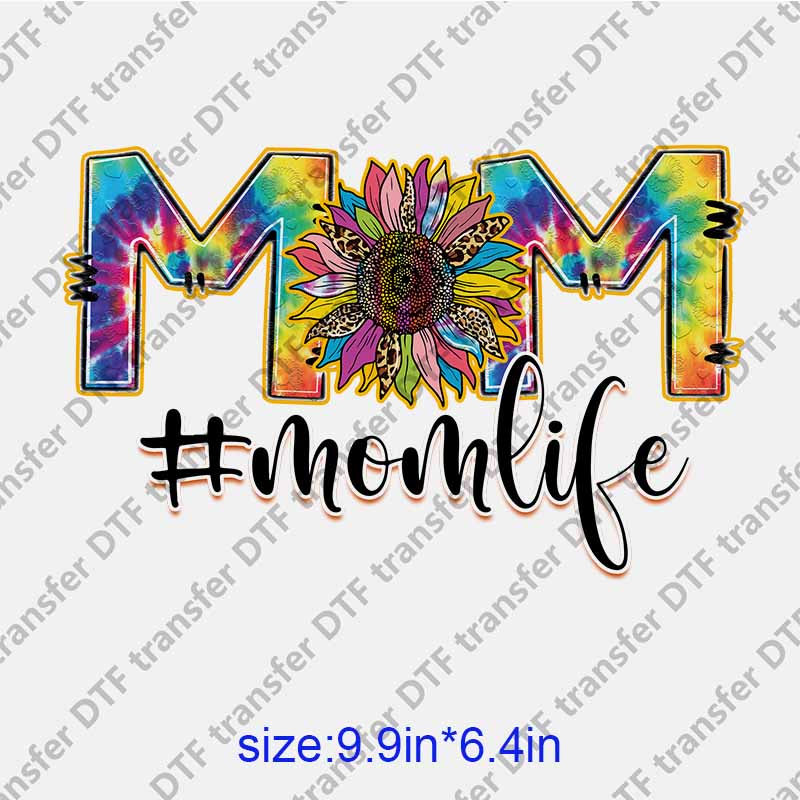 Mama momlife letters DTF transfer NO.1266