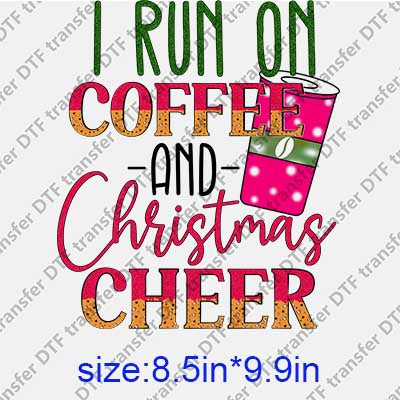 Pink Christmas DTF transfer XMAS.140