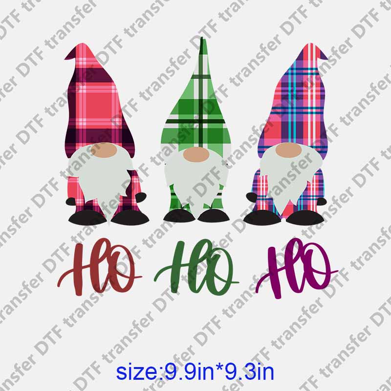 Christmas Santa Claus gnome DTF transfer NO.1183