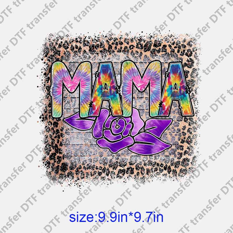 Mama momlife letters DTF transfer NO.1256