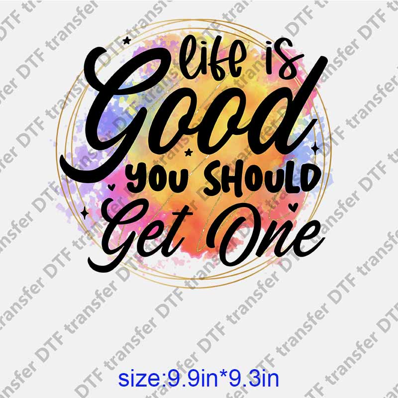 Sassy Letters design YOU SHOULD GET ONE DTF transfer NO.1126