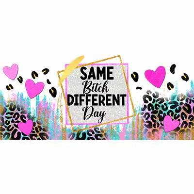 Sassy ABCEFU Fuck 16oz UV DTF Cup Wraps