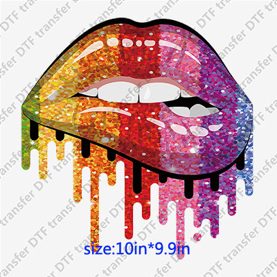 Hot Sexy Colorful Lips DTF Transfers Lips.009