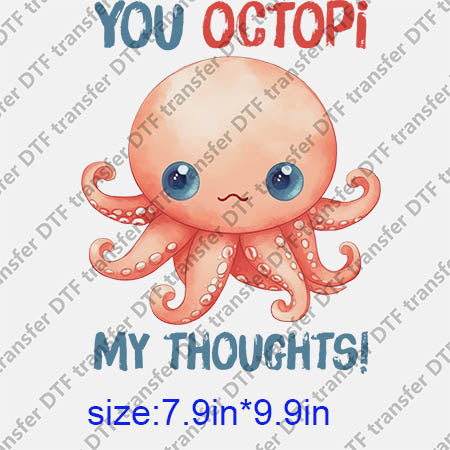 Animal Octopus DTF transfer ANM.172