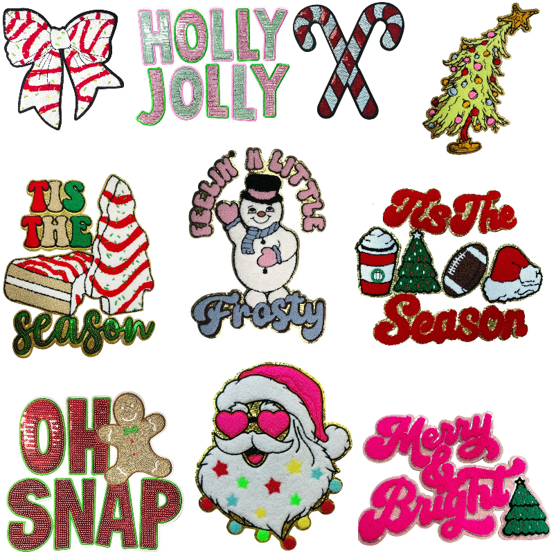 Large Christmas Patches