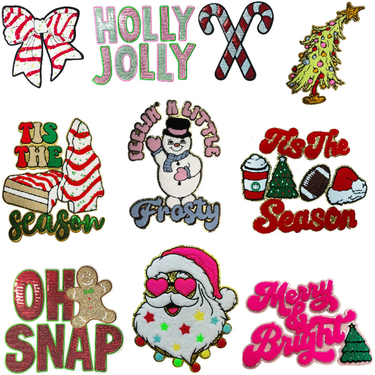 Large Christmas Patches