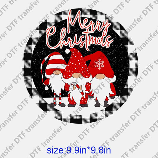 Christmas Merry Christmas Santa Claus  DTF transfer NO.1208