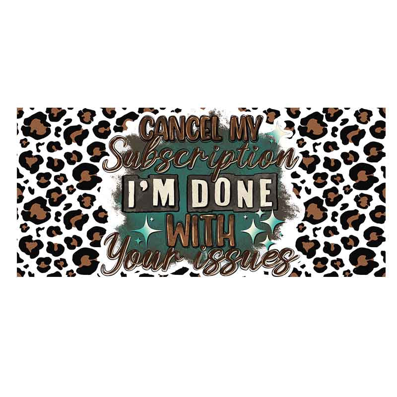 Leopard print 16oz UV DTF  Cup Wraps