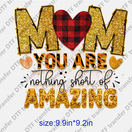 Mama momlife letters AMAZING DTF transfer NO.1282