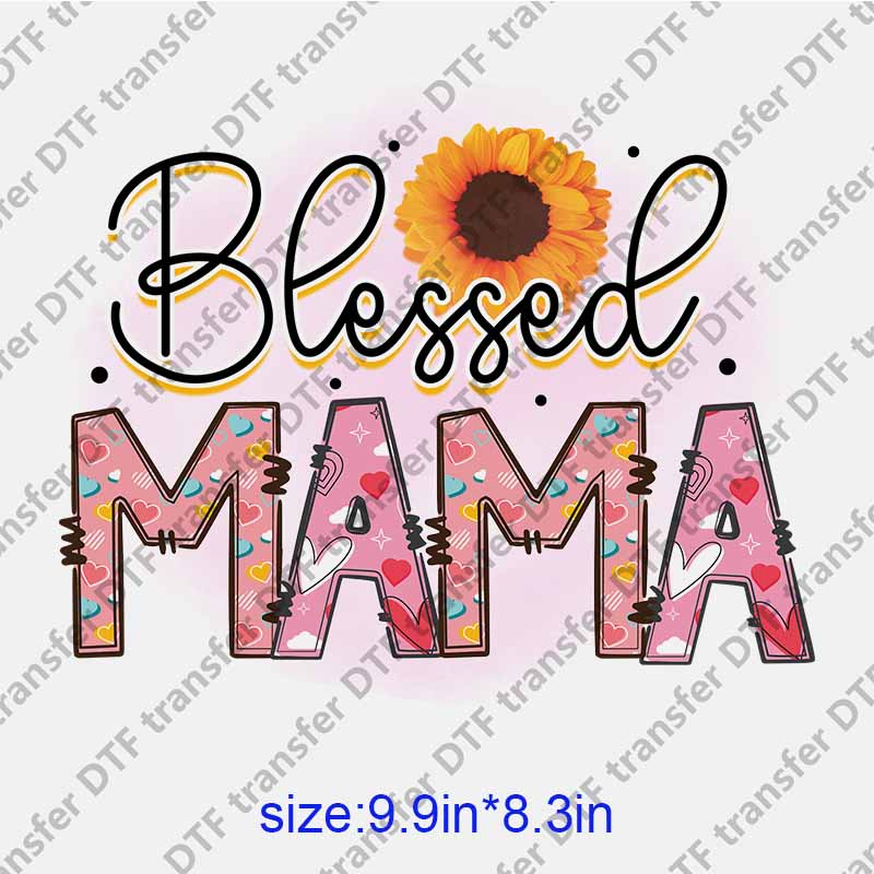 Mama momlife letters  DTF transfer NO.1285