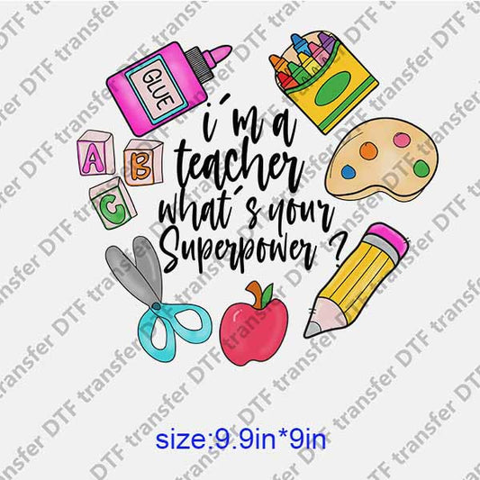 Teacher DTF transfer TCR.020