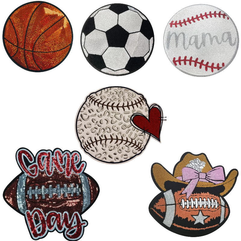 Large Sports Ball Patches