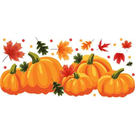 Pumpkin Halloween Thanksgiving 16oz UV DTF  Cup Wraps