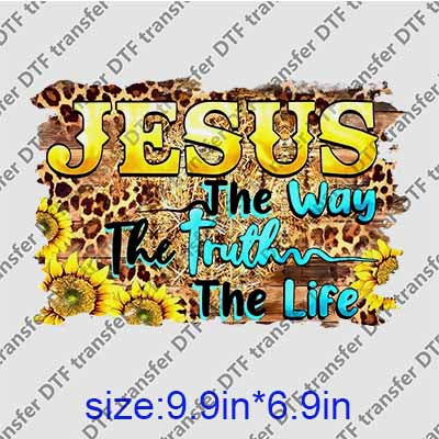 Christian Jesus God DTF transfer JES.013