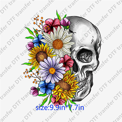 Human Skull Skeleton DTF Transfers Skull.045