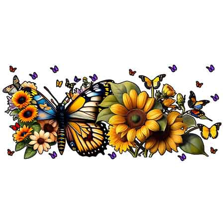 Beautiful Butterfly  16oz UV DTF  Cup Wraps