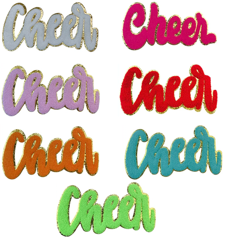 Cheer Chenille Iron-on Kid Patches