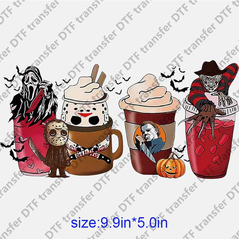 Horror Halloween Cups DTF transfer HLOW.010