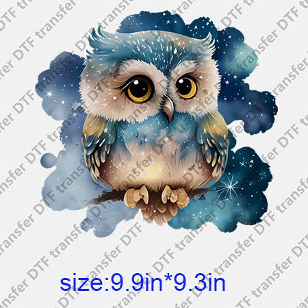 Animal Owl DTF transfer ANM.158