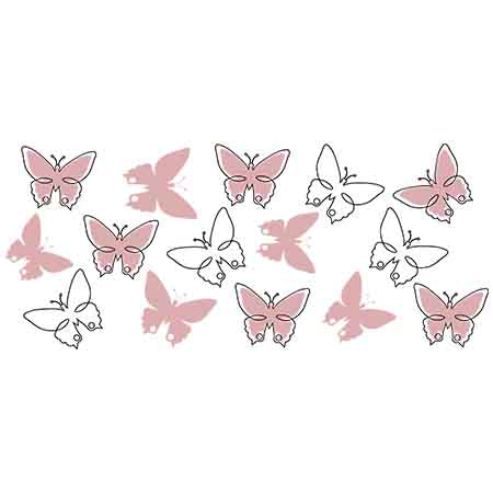 Beautiful Butterfly  16oz UV DTF  Cup Wraps