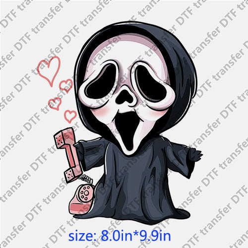 Horrible ghost love no you hang up halloween DTF transfer HR.069