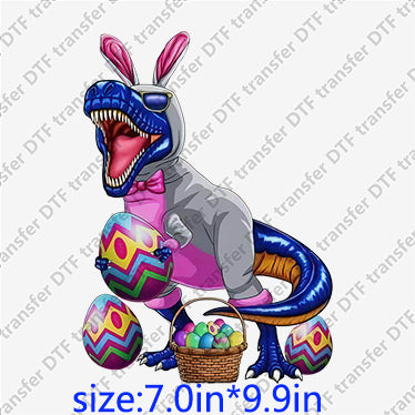 Dinosaur easter eggs Animal DTF transfers ANM.022