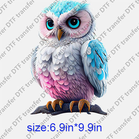 Animal Owl DTF transfer ANM.188