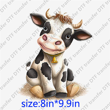 Cow cute Animal DTF transfer ANM.060