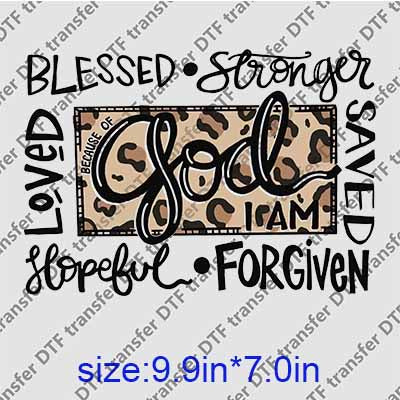 Christian Jesus God DTF transfer JES.005