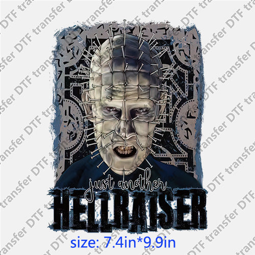 Just another hellraiser pin ghost man Halloween Horrible DTF transfer HR.026