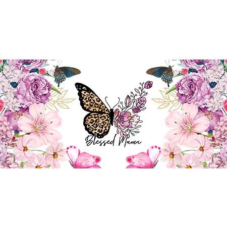 Beautiful Butterfly  16oz UV DTF  Cup Wraps