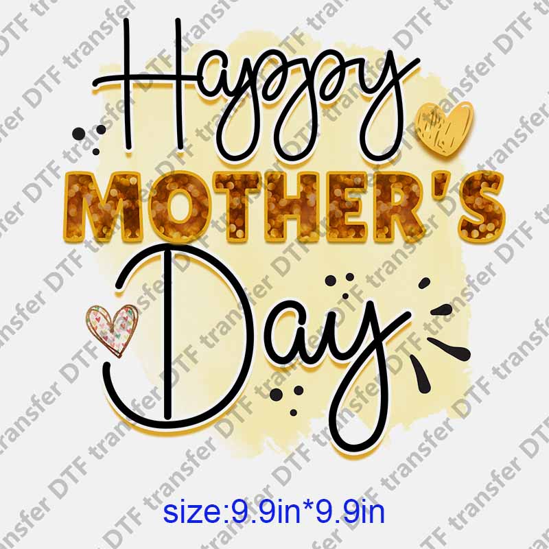 Mama momlife letters HAPPY MOTHER'S DAY  DTF transfer NO.1295