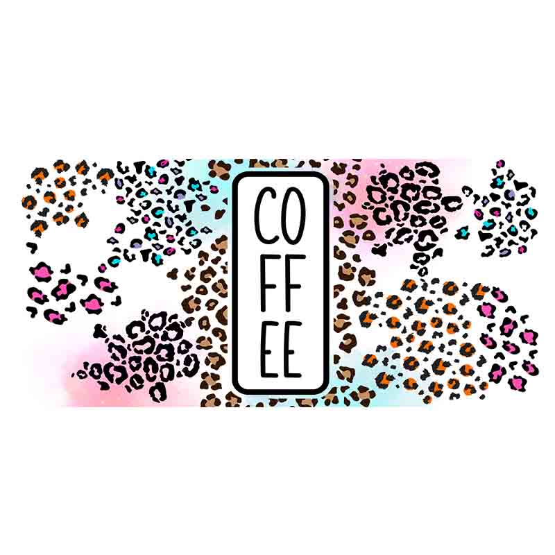 Leopard print 16oz UV DTF  Cup Wraps