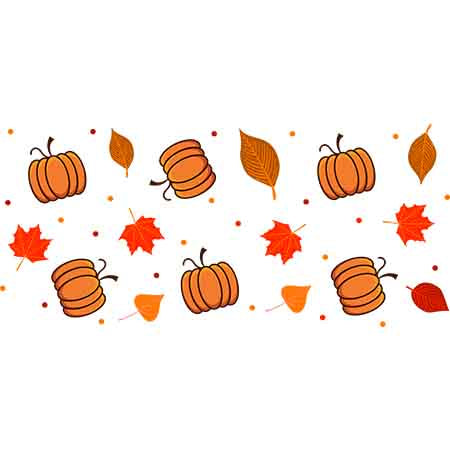 Pumpkin Halloween Thanksgiving 16oz UV DTF  Cup Wraps