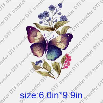 Butterfly DTF transfer BTF.075