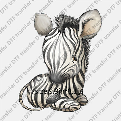 Cartoon Cute Zebra DTF Transfers CARTOON.006