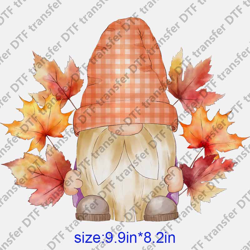 Gnome with white beard DTF transfer NO.1174