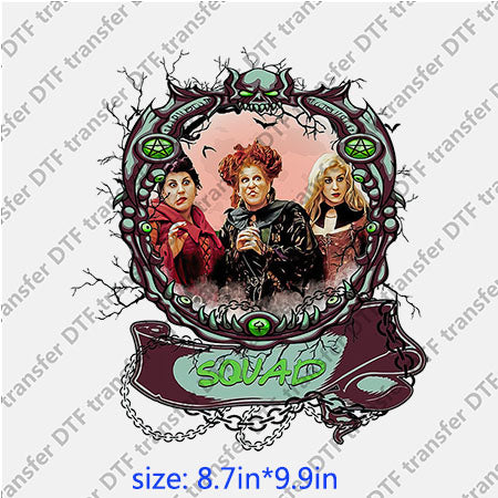 Hocus pocus squad Horror DTF Transfer PH-019