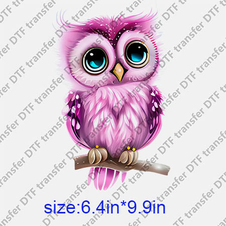 Animal Owl DTF transfer ANM.222