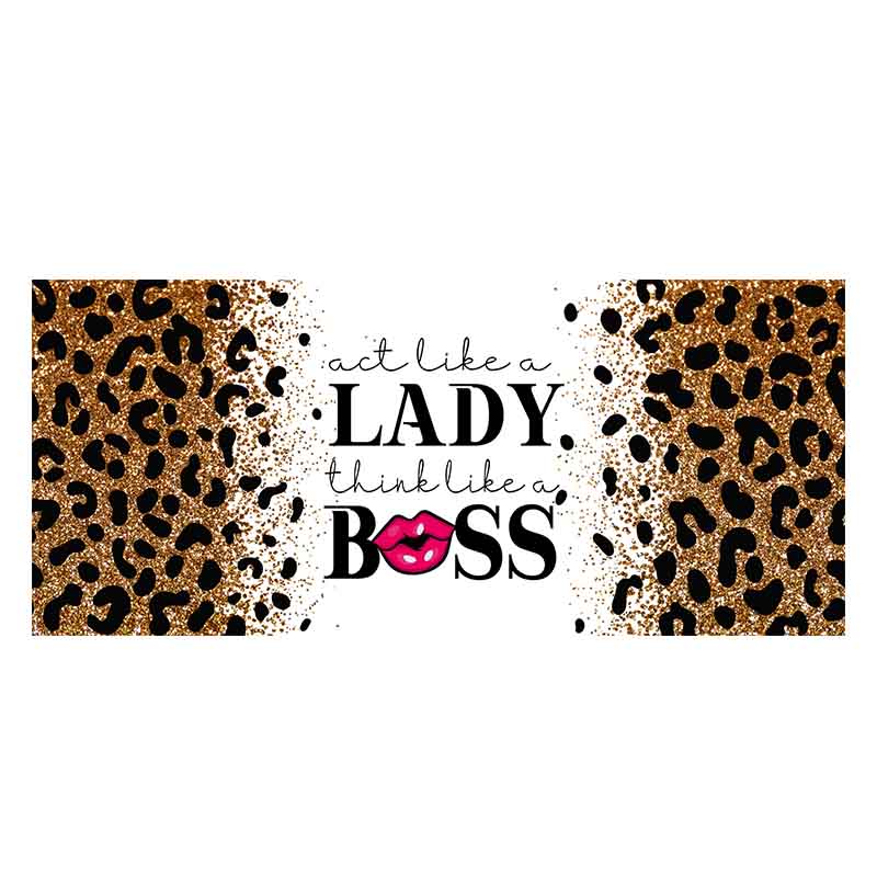 Leopard print 16oz UV DTF  Cup Wraps