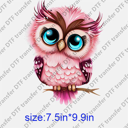 Animal Owl DTF transfer ANM.220