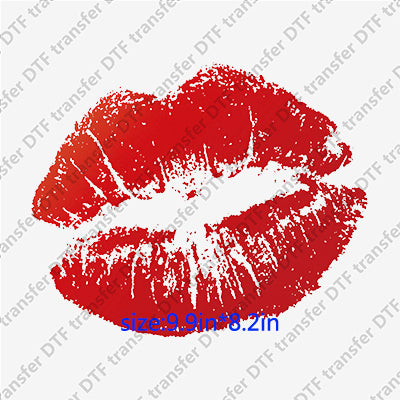 Hot Sexy Red Lips DTF Transfers Lips.015