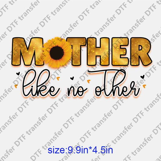 Mama momlife letters sunflower  DTF transfer NO.1286