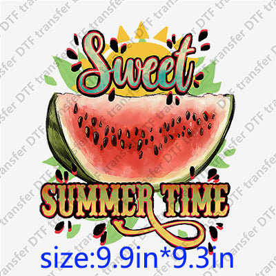 Summer sweet summer watermelon  DTF Transfers SMM.109