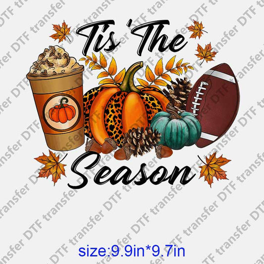 Pumpkin milk tea autumn season Thanksgivng DTF transfer NO.1083