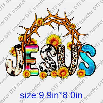 Christian Jesus God DTF transfer JES.015