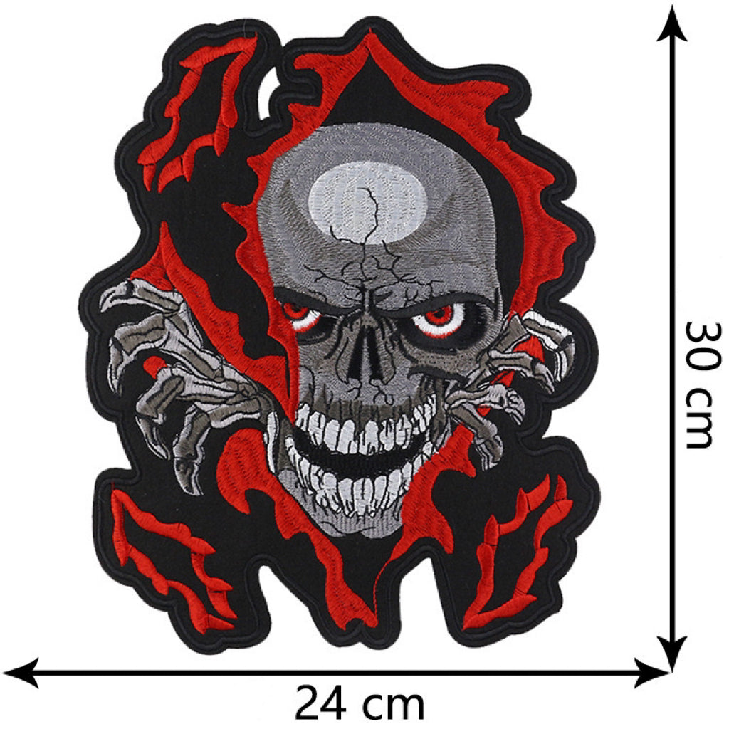 Lethal Threat Peek A Boo Skull Patch