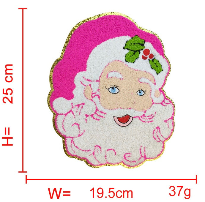 Christmas Santa/ Christmas MAMA DAD / Santa Baby / Merry Bright / Chenille Iron-on Patches